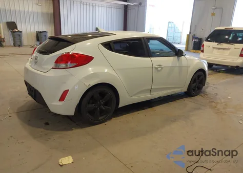 2013 Hyundai Veloster Base W/Gray from USA, damaged, VIN KMHTC6AD3DU084964